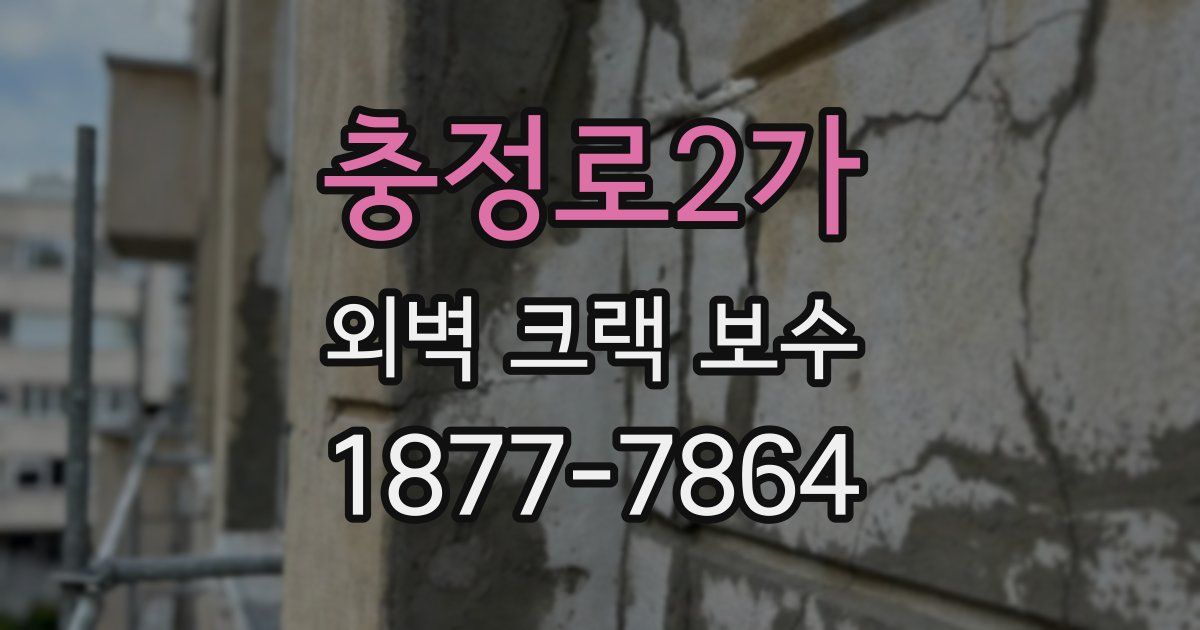 충정로2가 외벽 크랙 보수