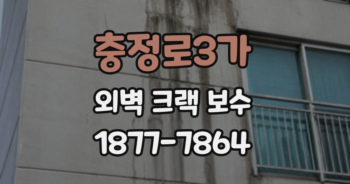 충정로3가 외벽 크랙 보수