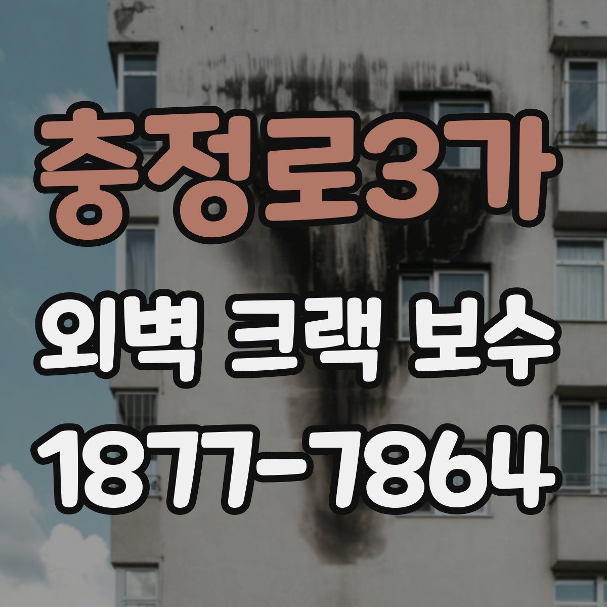충정로3가 외벽 크랙 보수