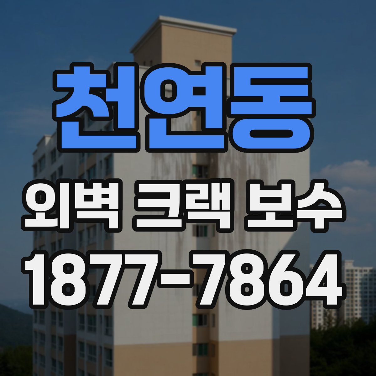 천연동 외벽 크랙 보수