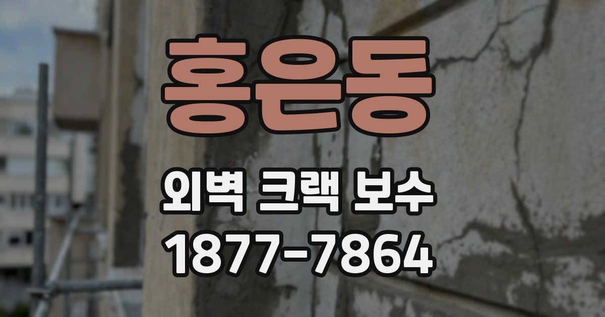 홍은동 외벽 크랙 보수