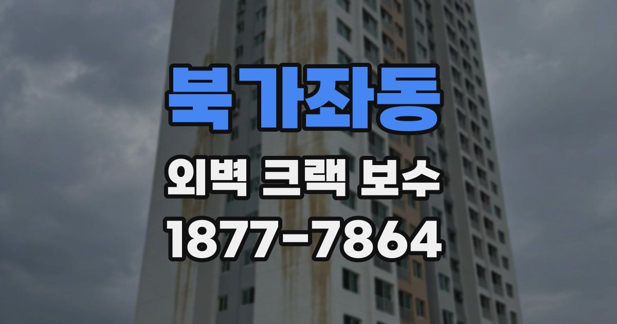 북가좌동 외벽 크랙 보수