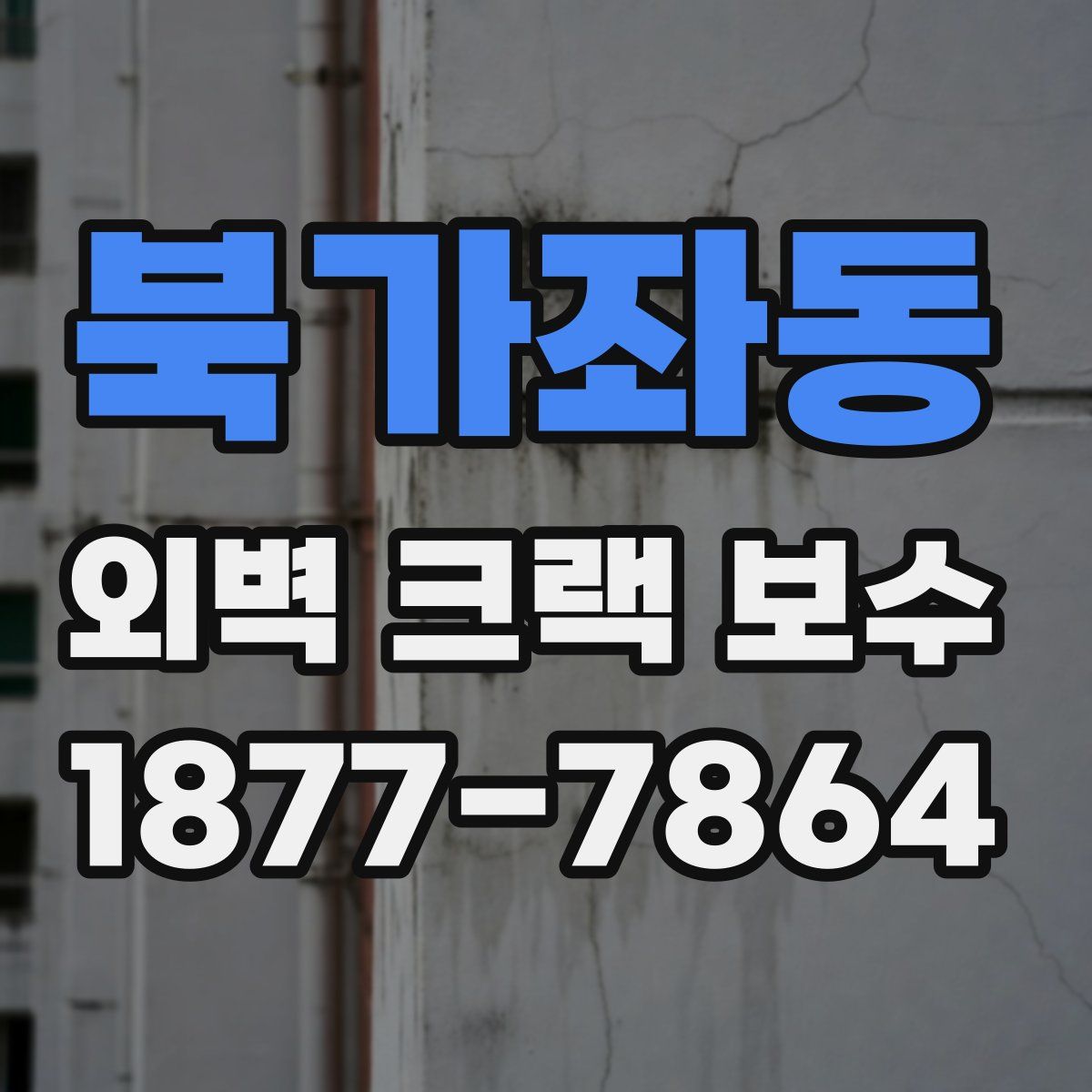 북가좌동 외벽 크랙 보수