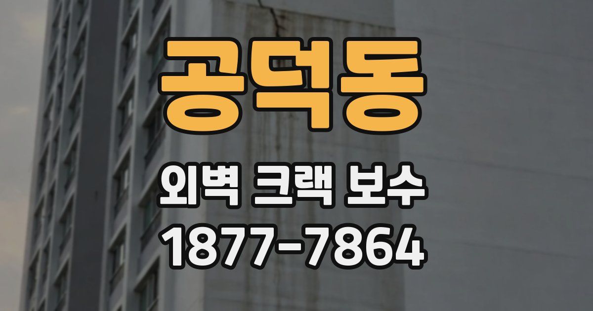 공덕동 외벽 크랙 보수