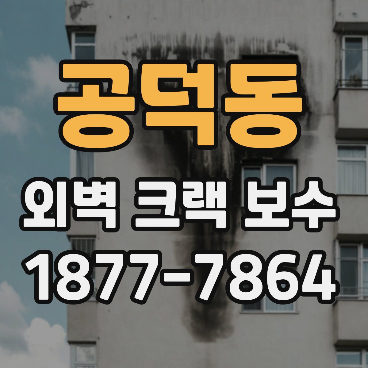 공덕동 외벽 크랙 보수