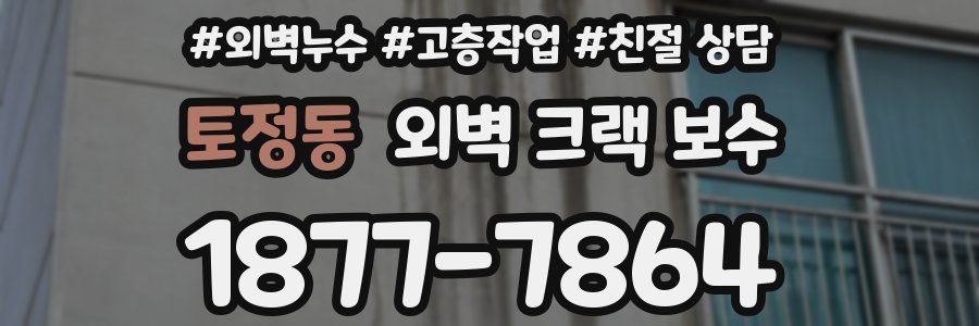 토정동 외벽 크랙 보수