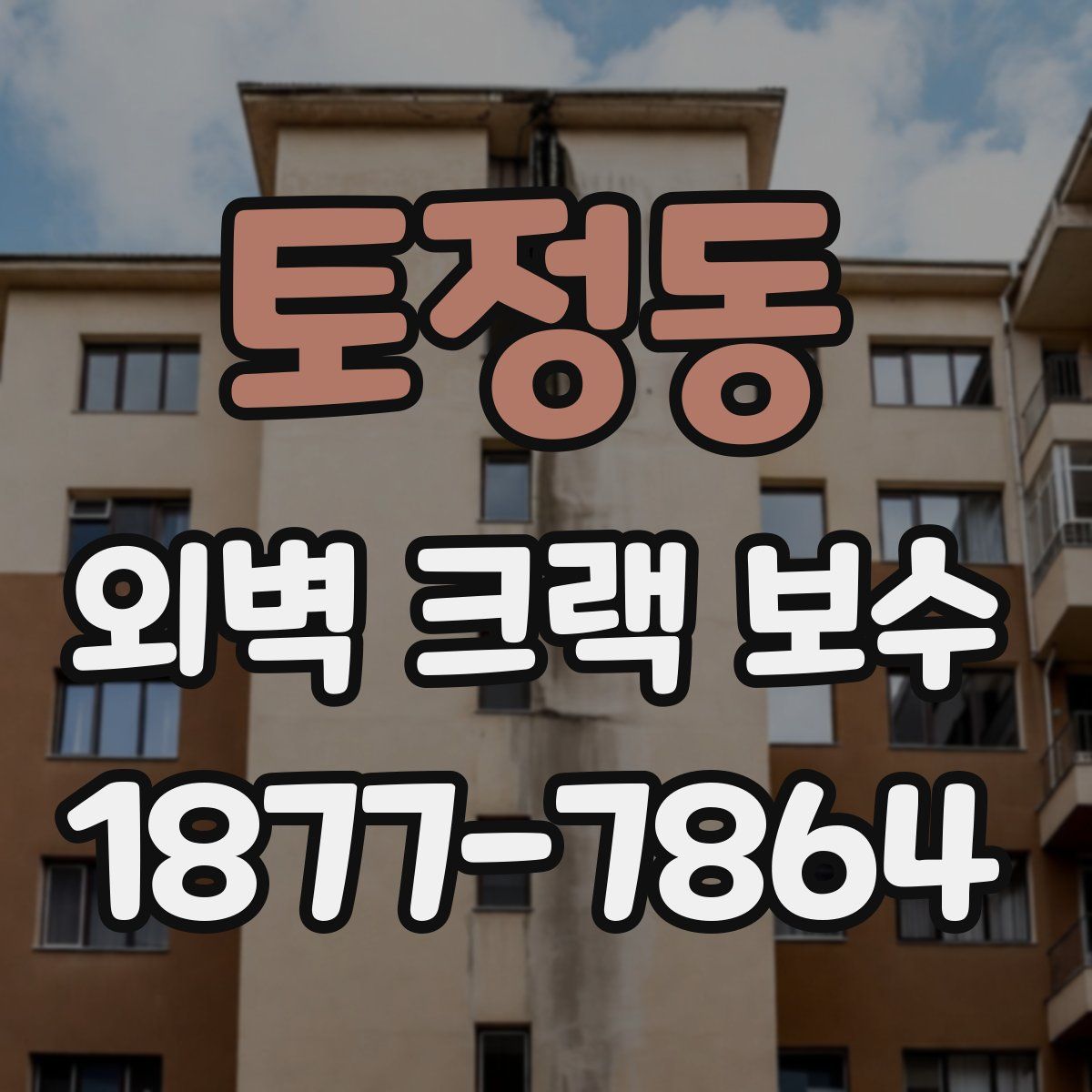 토정동 외벽 크랙 보수