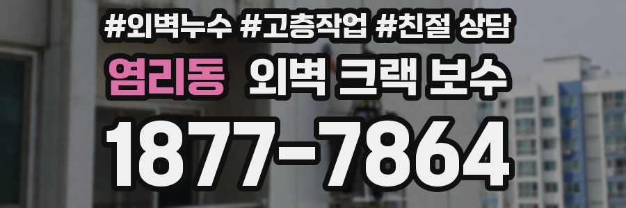 염리동 외벽 크랙 보수