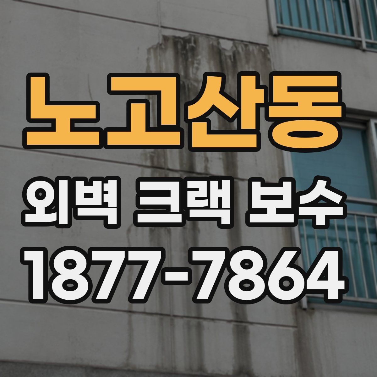 노고산동 외벽 크랙 보수
