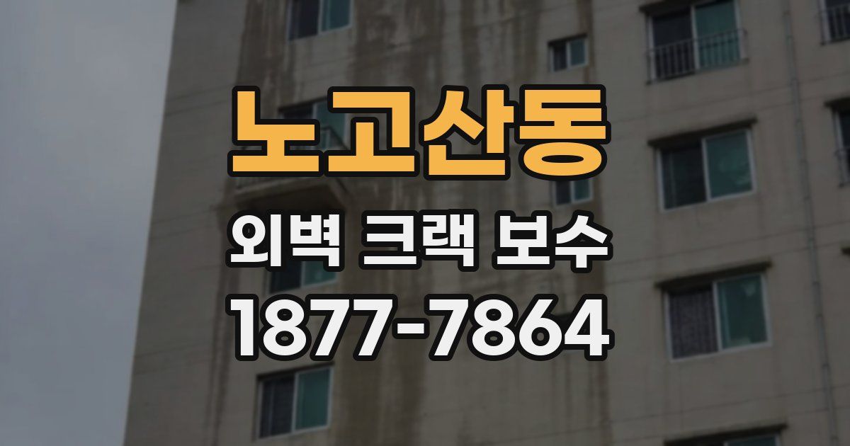 노고산동 외벽 크랙 보수