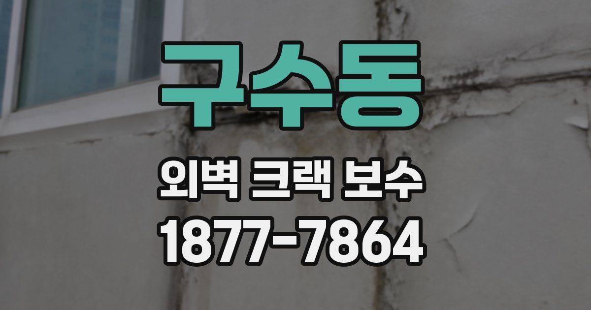 구수동 외벽 크랙 보수