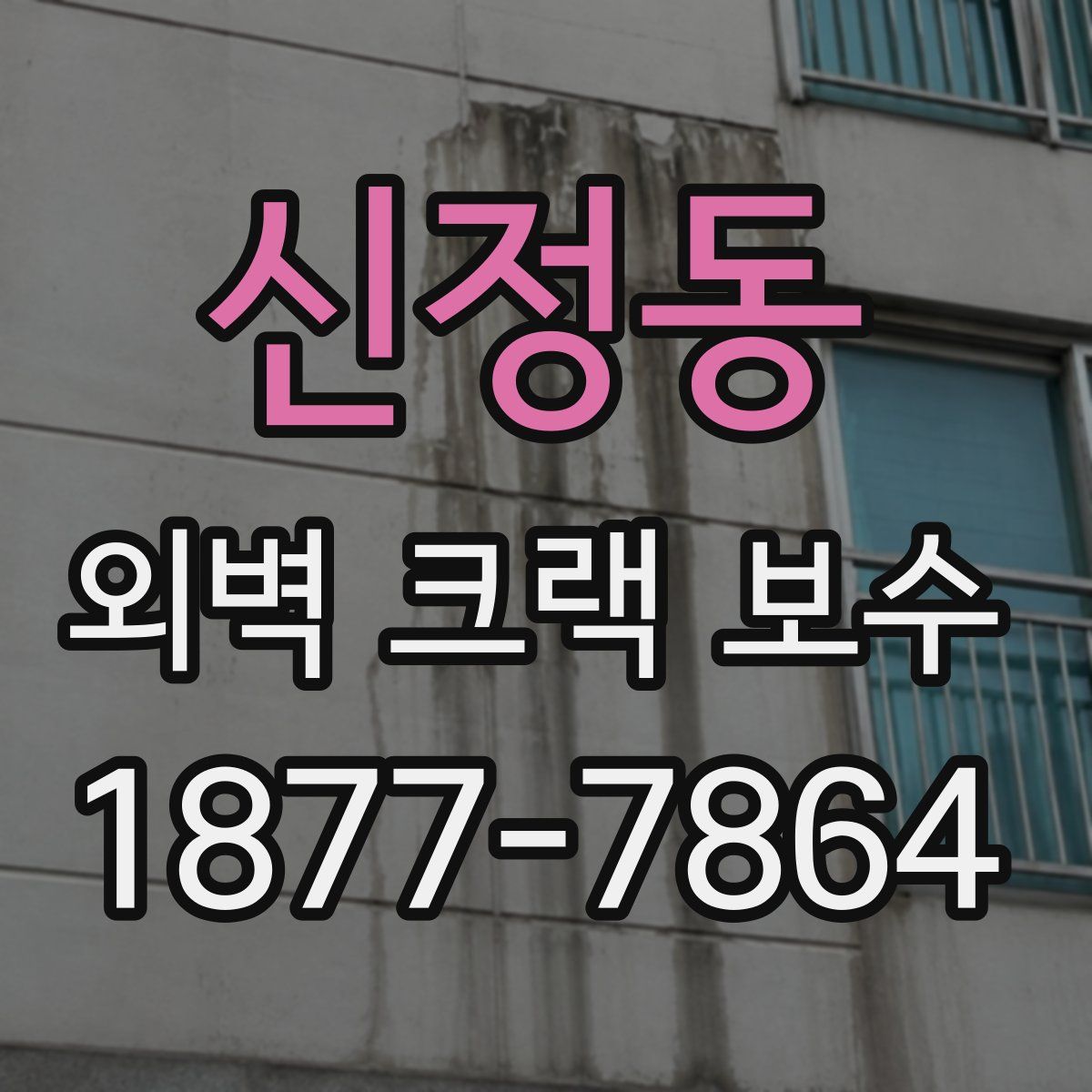 신정동 외벽 크랙 보수