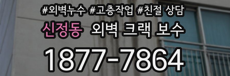 신정동 외벽 크랙 보수