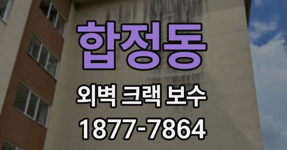 합정동 외벽 크랙 보수