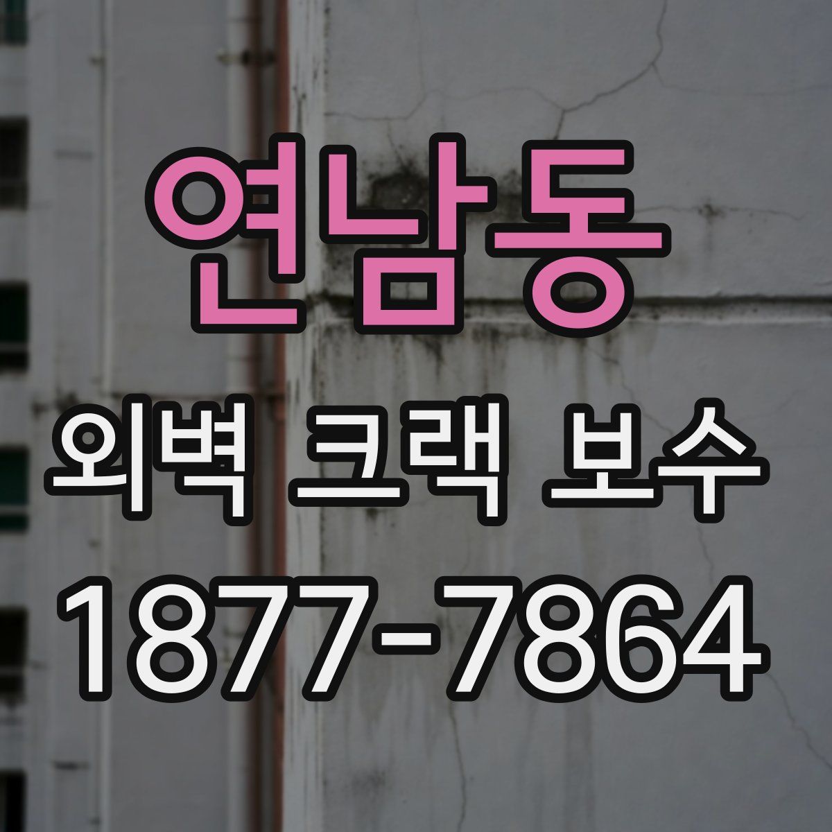 연남동 외벽 크랙 보수