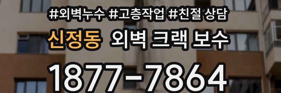 신정동 외벽 크랙 보수
