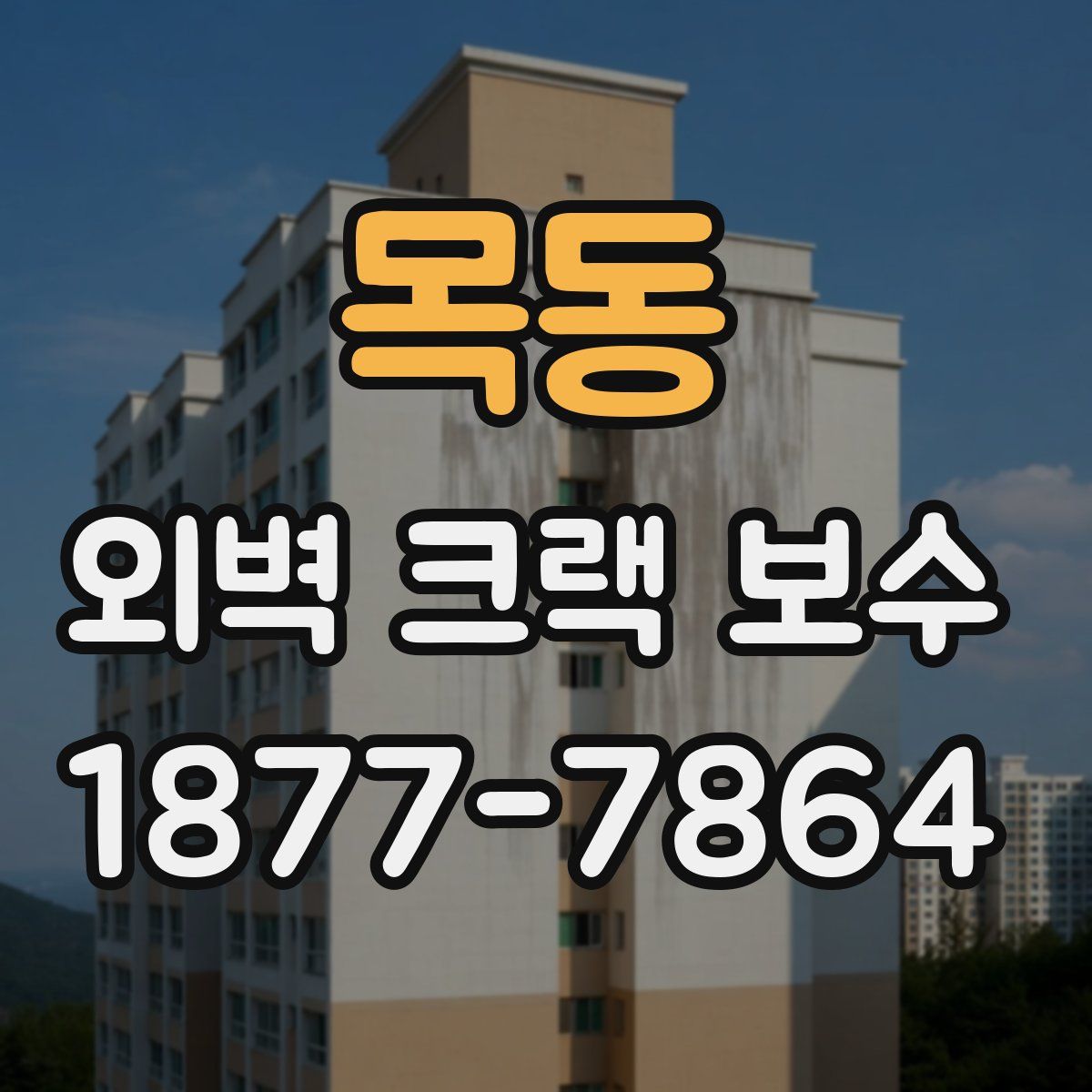 목동 외벽 크랙 보수