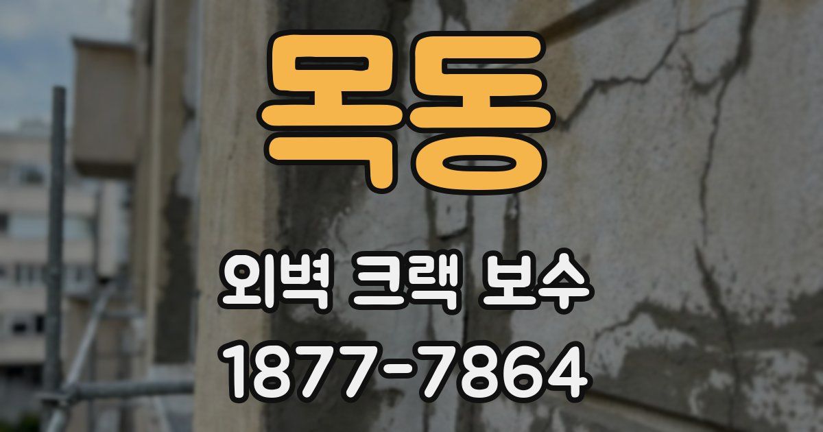 목동 외벽 크랙 보수