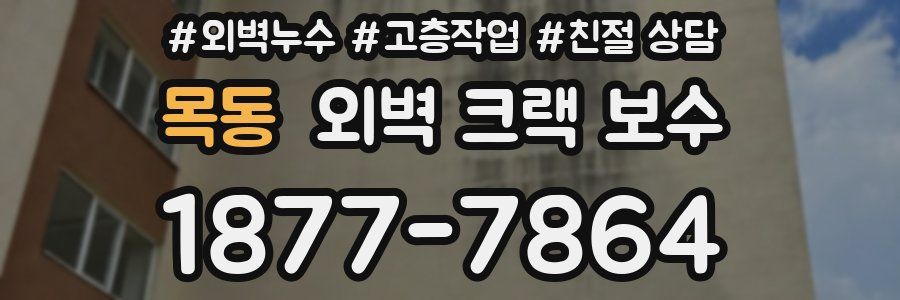 목동 외벽 크랙 보수