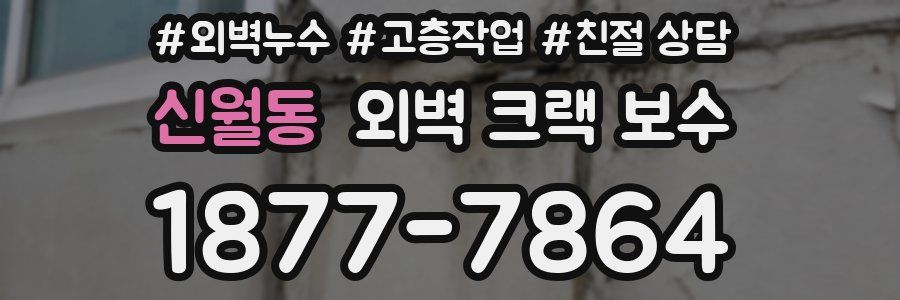신월동 외벽 크랙 보수
