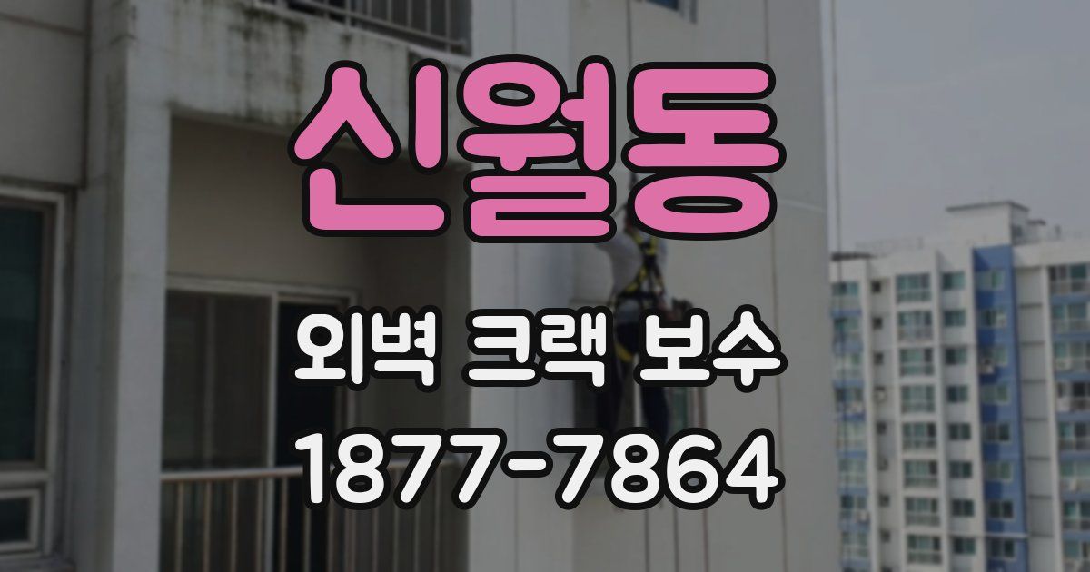 신월동 외벽 크랙 보수