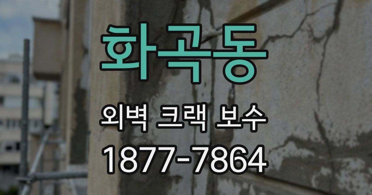 화곡동 외벽 크랙 보수