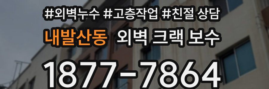 내발산동 외벽 크랙 보수