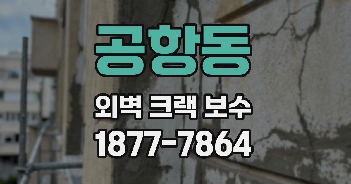 공항동 외벽 크랙 보수
