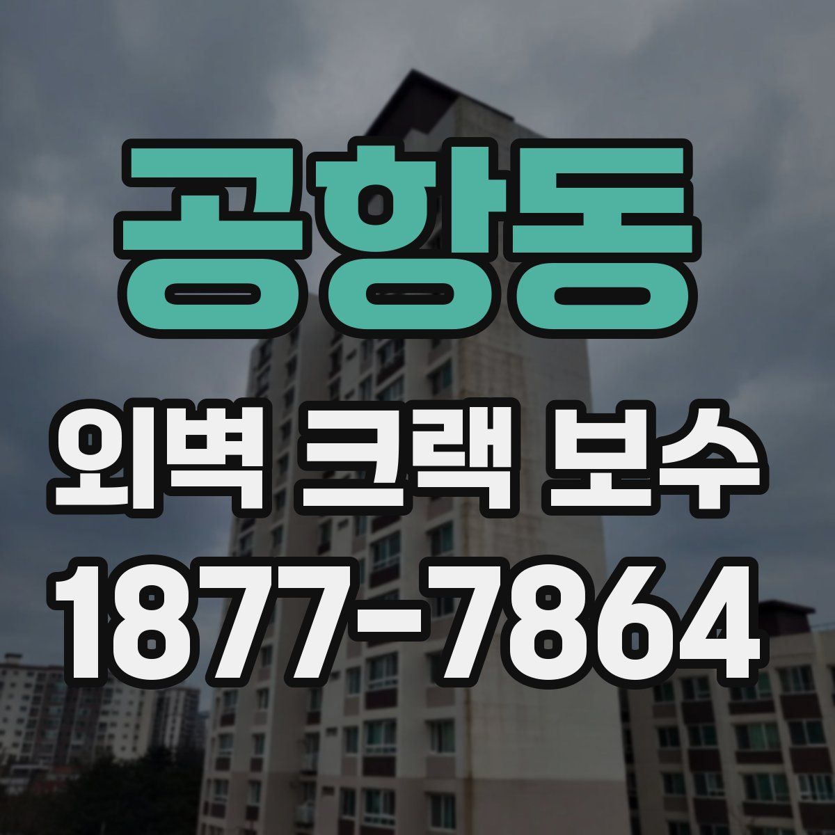 공항동 외벽 크랙 보수