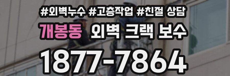 개봉동 외벽 크랙 보수
