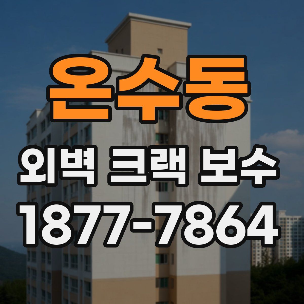 온수동 외벽 크랙 보수
