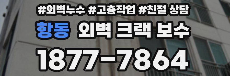 항동 외벽 크랙 보수