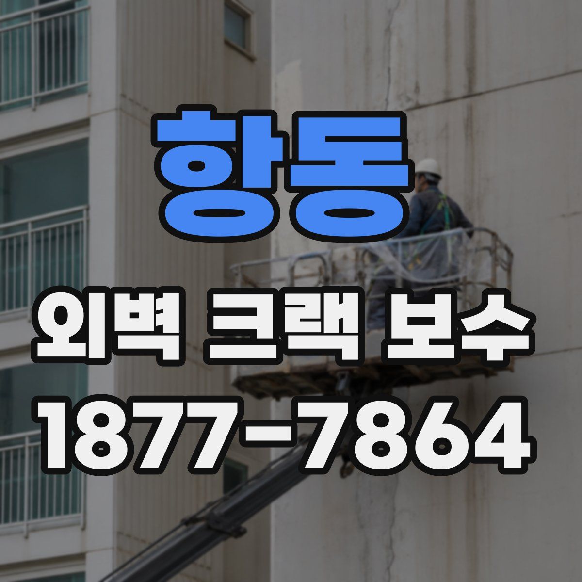 항동 외벽 크랙 보수