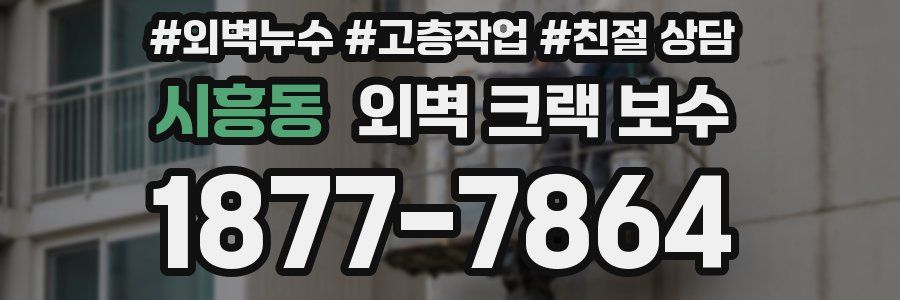시흥동 외벽 크랙 보수