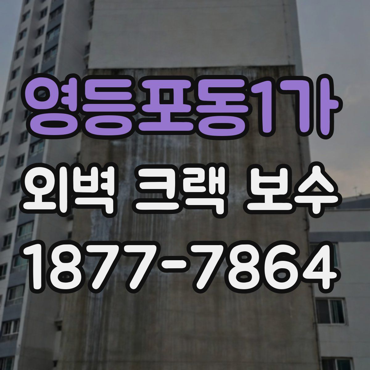 영등포동1가 외벽 크랙 보수