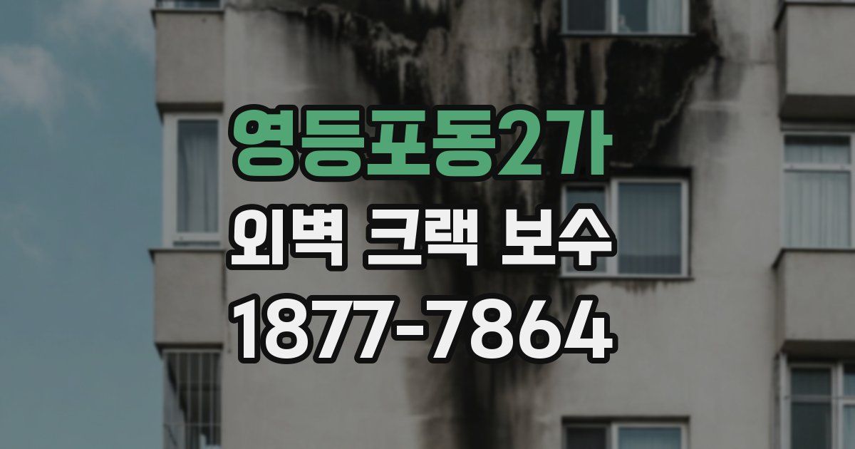 영등포동2가 외벽 크랙 보수