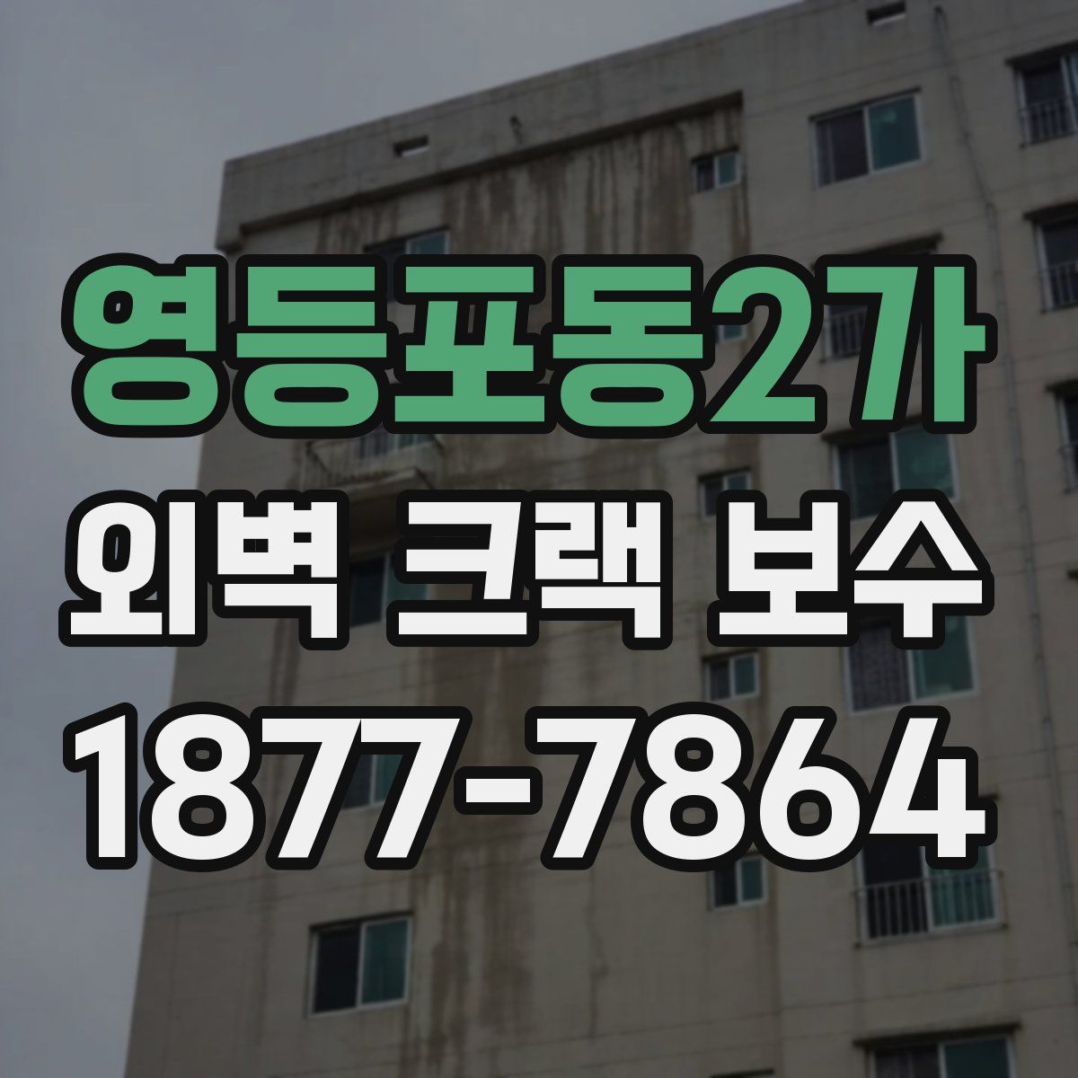 영등포동2가 외벽 크랙 보수