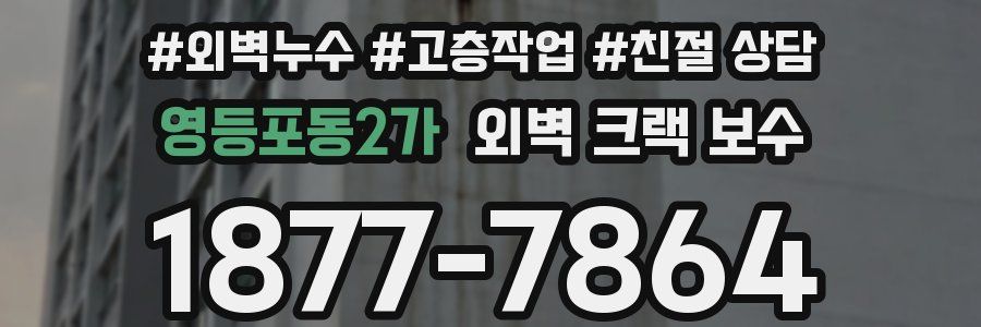 영등포동2가 외벽 크랙 보수