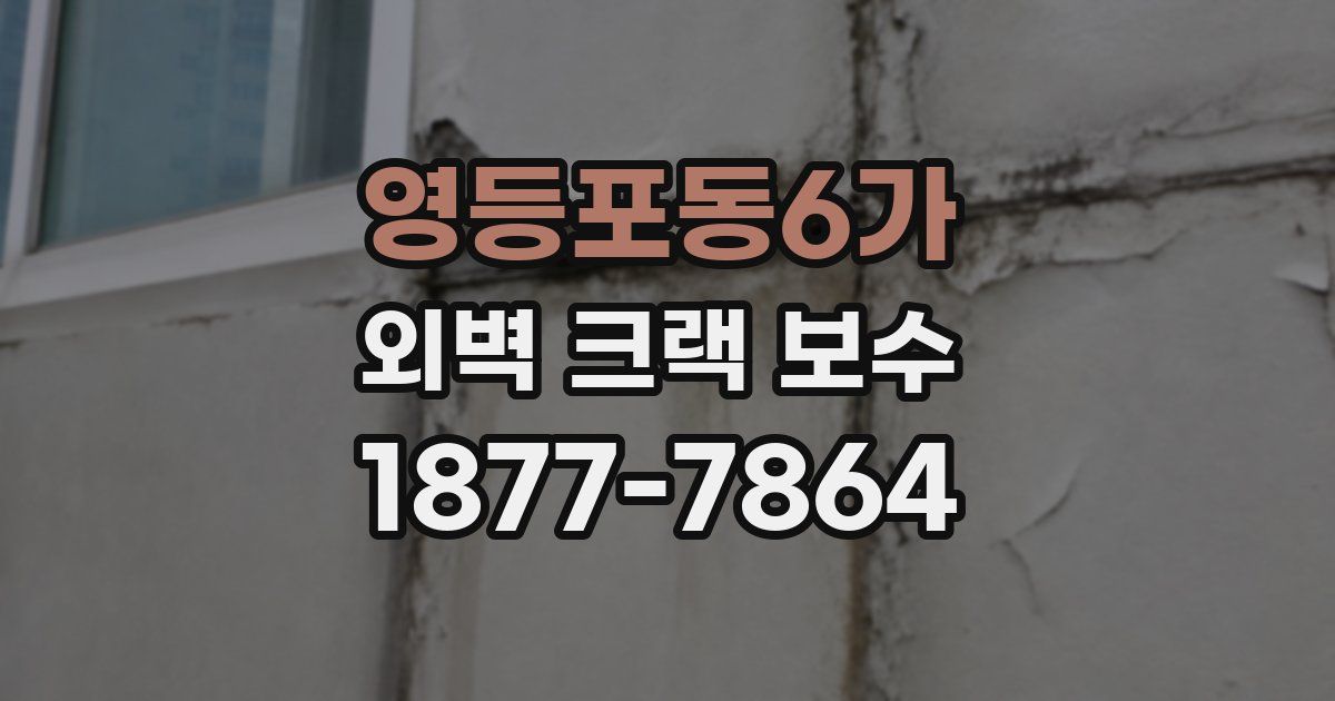 영등포동6가 외벽 크랙 보수