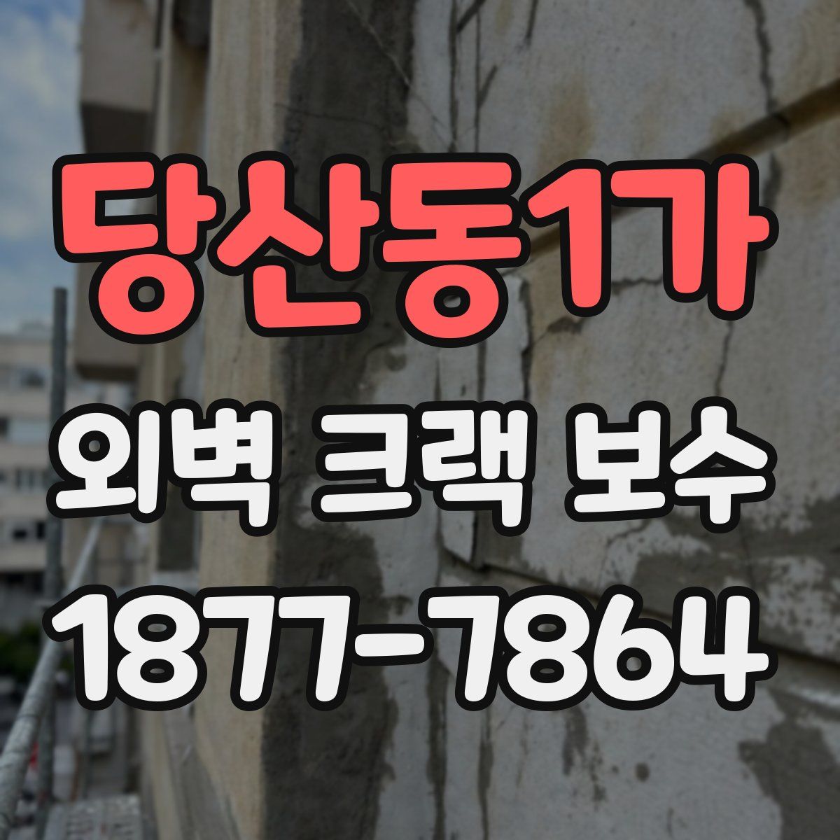 당산동1가 외벽 크랙 보수