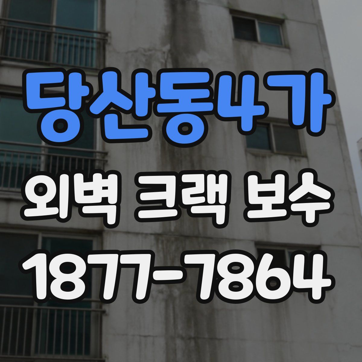 당산동4가 외벽 크랙 보수