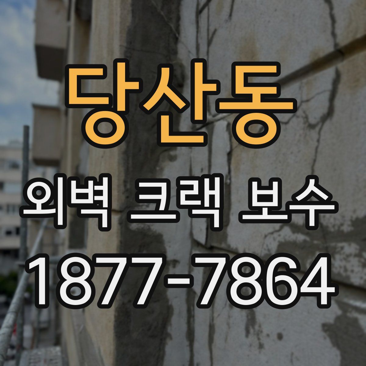 당산동 외벽 크랙 보수