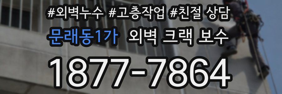 문래동1가 외벽 크랙 보수