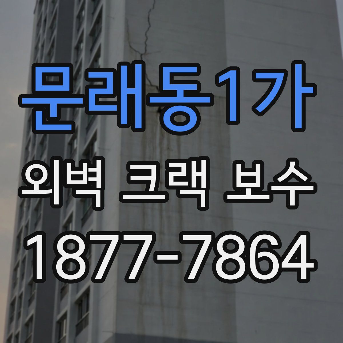 문래동1가 외벽 크랙 보수