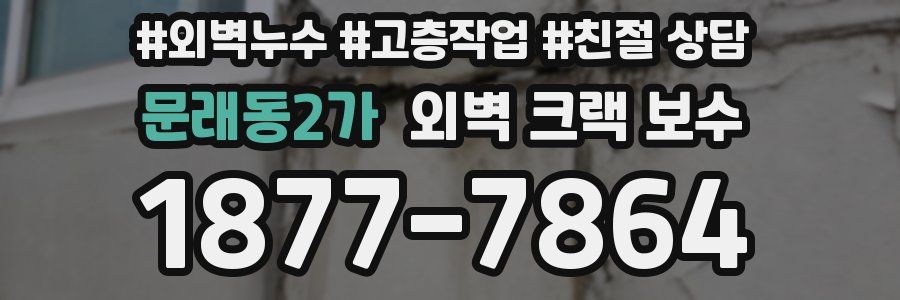 문래동2가 외벽 크랙 보수