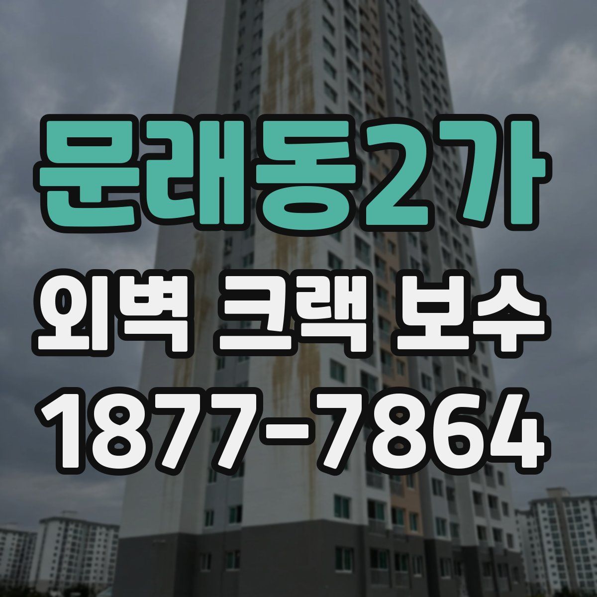 문래동2가 외벽 크랙 보수