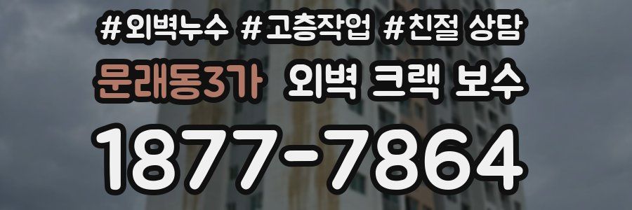 문래동3가 외벽 크랙 보수