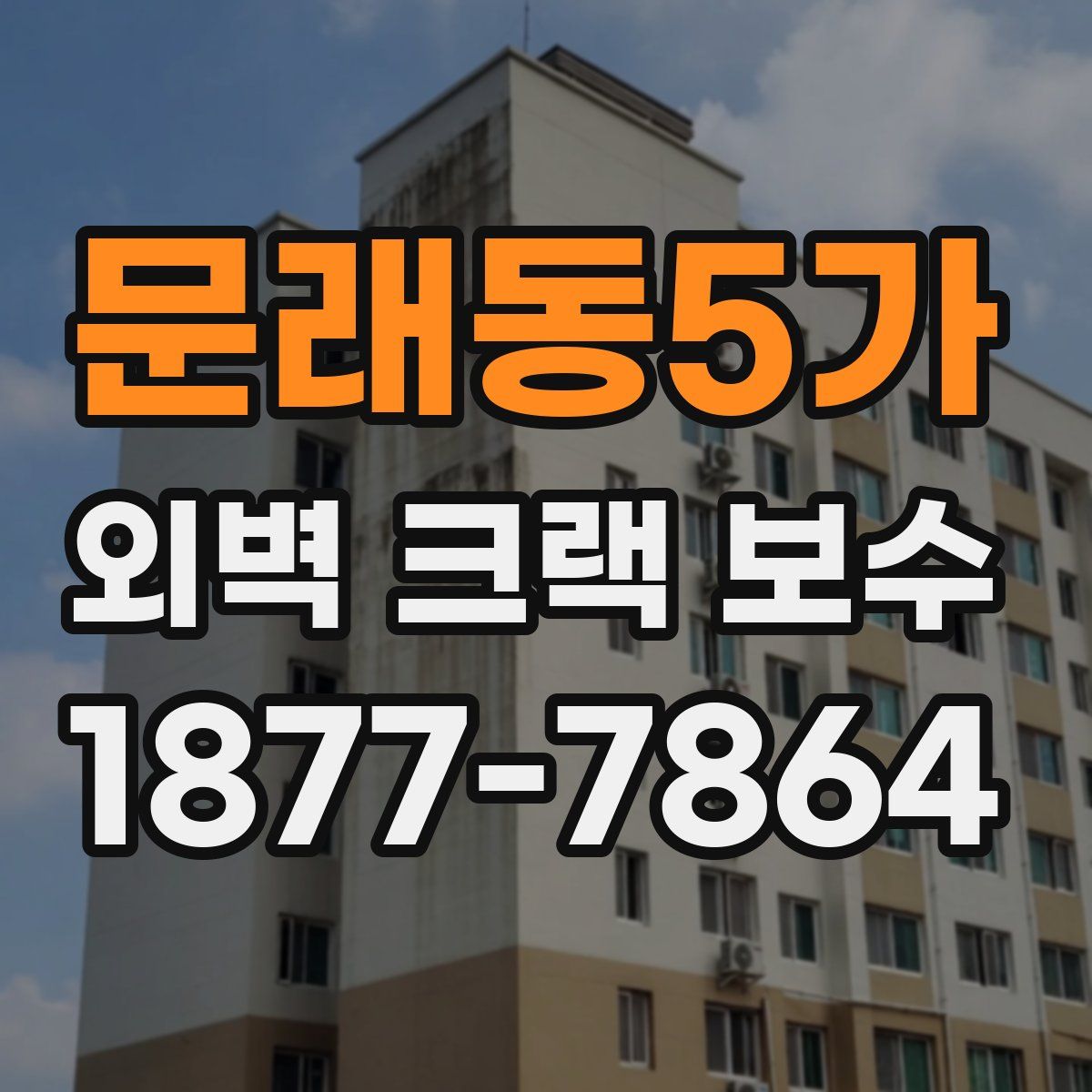 문래동5가 외벽 크랙 보수