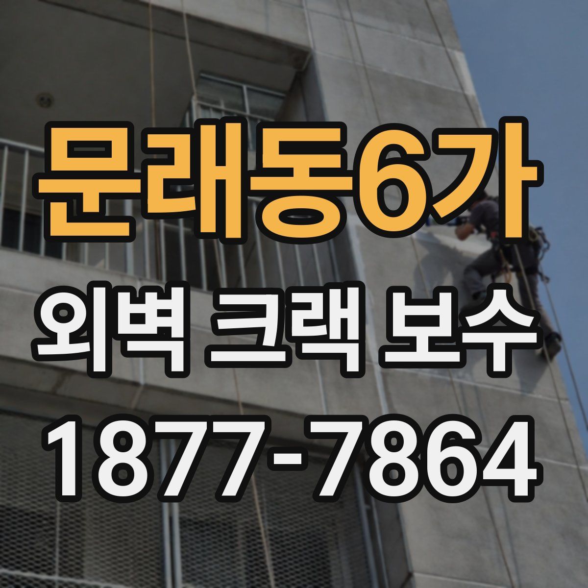 문래동6가 외벽 크랙 보수