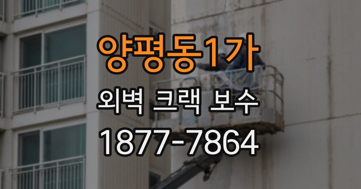 양평동1가 외벽 크랙 보수